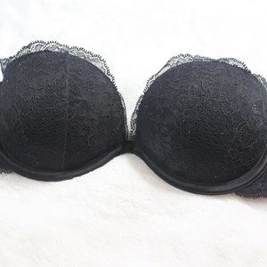 La SENZA strapless black bra with push up